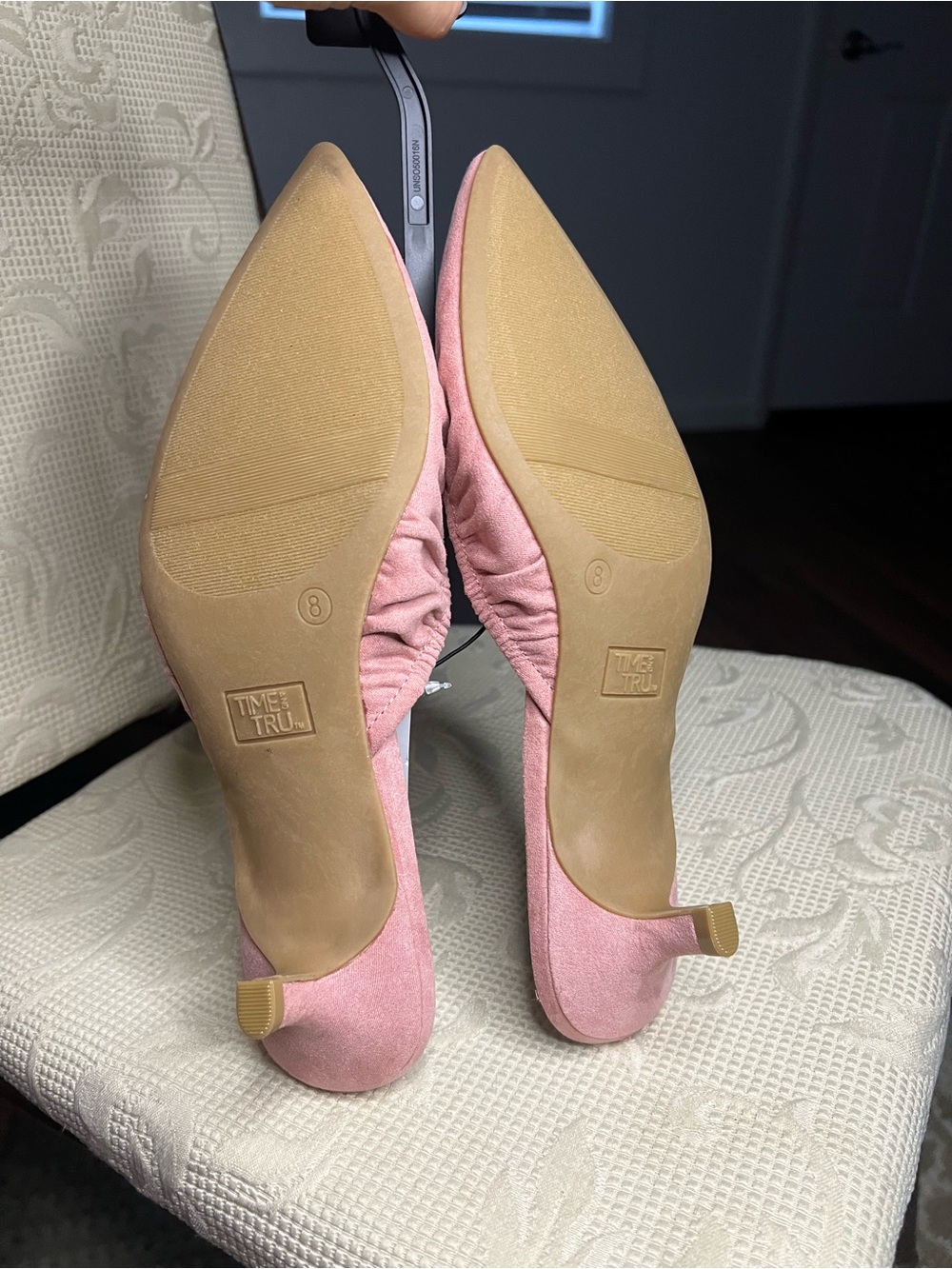 Time and Tru Pink Bow Kitten Heel Mule Shoes NWT | Pointed Toe | Size US 8 UK 6 - Picture 13 of 16